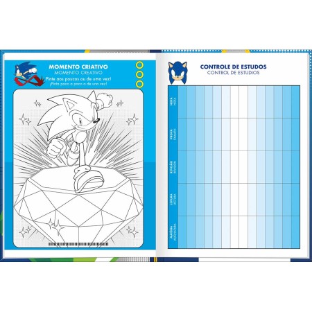 Foto ilustrativa Agenda Costurada 2 Dias por Página 12,3 x 16,6 cm Sonic Permanente