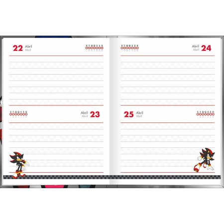 Foto ilustrativa Agenda Costurada 2 Dias por Página 12,3 x 16,6 cm Sonic Permanente