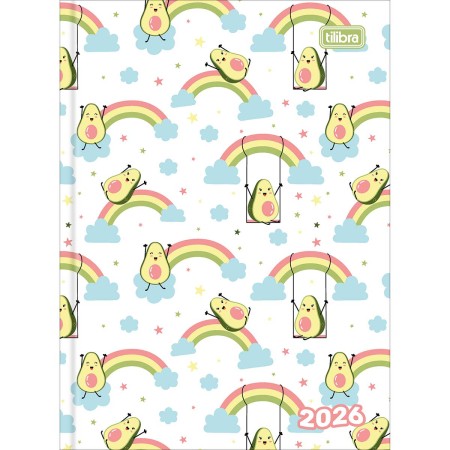 Foto ilustrativa Agenda Costurada 2 Dias por Página 12,3 x 16,6 cm Spice Feminina 2026