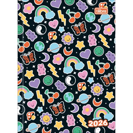 Foto ilustrativa Agenda Costurada 2 Dias por Página 12,3 x 16,6 cm Spice Feminina 2026