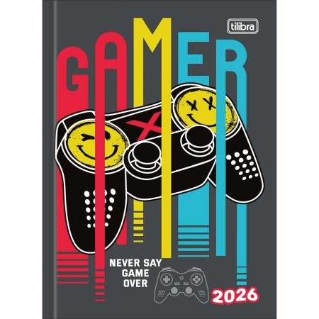 Foto ilustrativa Agenda Costurada 2 Dias por Página 12,3 x 16,6 cm Spice Masculina 2026