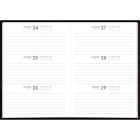 Foto ilustrativa Agenda Costurada 3 Dias por Página 13,4 x 19,2 cm D+ Permanente