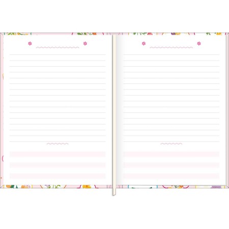 Foto ilustrativa Agenda Costurada Diária 12,3 x 16,6 cm Charme 2026