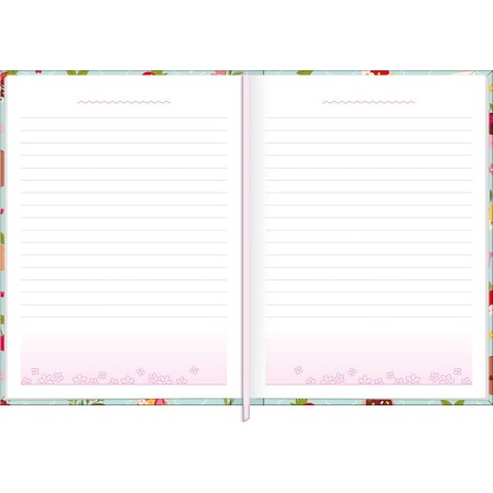 Foto ilustrativa Agenda Costurada Diária 12,3 x 16,6 cm Charme 2027