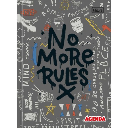 Foto ilustrativa Agenda Costurada Diária 12,3 x 16,6 cm Pepper Permanente Masculina