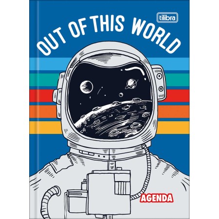 Foto ilustrativa Agenda Costurada Diária 12,3 x 16,6 cm Pepper Permanente Masculina