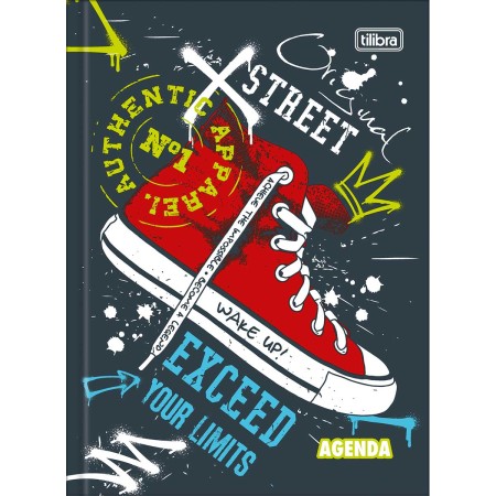 Foto ilustrativa Agenda Costurada Diária 12,3 x 16,6 cm Pepper Permanente Masculina