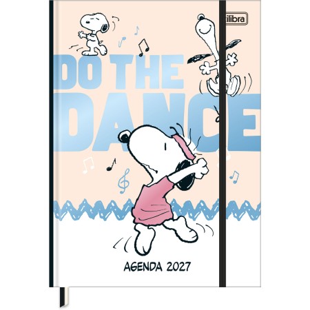 Foto ilustrativa Agenda Costurada Diária 17,6 x 23,9 cm Snoopy 2027