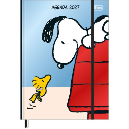 Foto ilustrativa Agenda Costurada Diária 17,6 x 23,9 cm Snoopy 2027