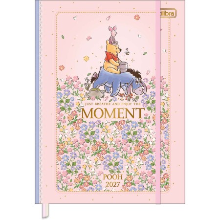 Foto ilustrativa Agenda Costurada Diária 17,6 x 23,9cm Pooh 2027