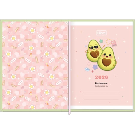 Foto ilustrativa Agenda Costurada MIni 7,8 x 10,8 cm Abacute 2026