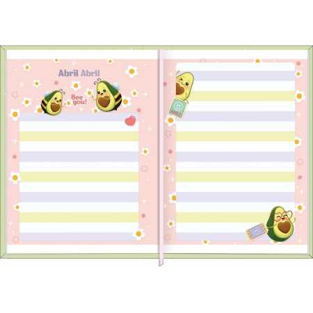 Foto ilustrativa Agenda Costurada MIni 7,8 x 10,8 cm Abacute 2026