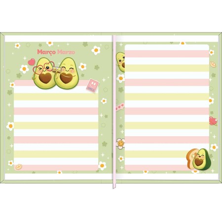 Foto ilustrativa Agenda Costurada MIni 7,8 x 10,8 cm Abacute 2026