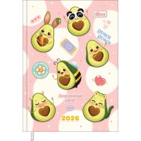 Foto ilustrativa Agenda Costurada MIni 7,8 x 10,8 cm Abacute 2026