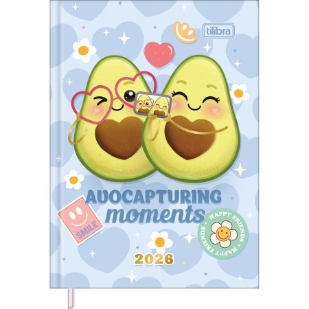 Foto ilustrativa Agenda Costurada MIni 7,8 x 10,8 cm Abacute 2026