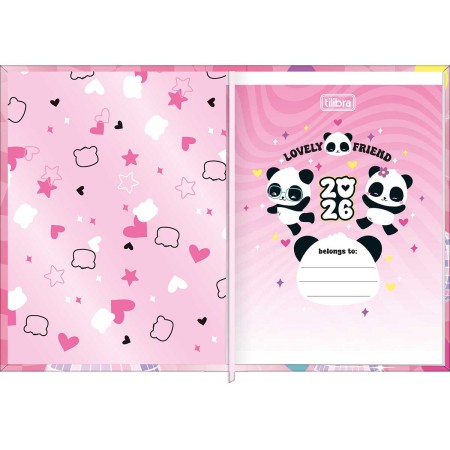 Foto ilustrativa Agenda Costurada Mini 7,8 x 10,8 cm Lovely Friend 2026