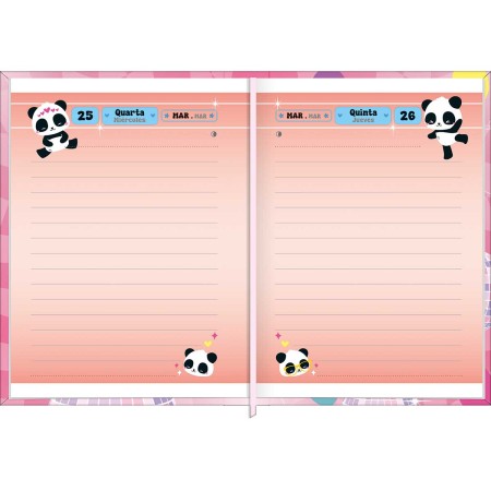 Foto ilustrativa Agenda Costurada Mini 7,8 x 10,8 cm Lovely Friend 2026