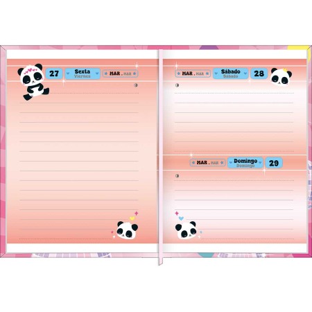 Foto ilustrativa Agenda Costurada Mini 7,8 x 10,8 cm Lovely Friend 2026