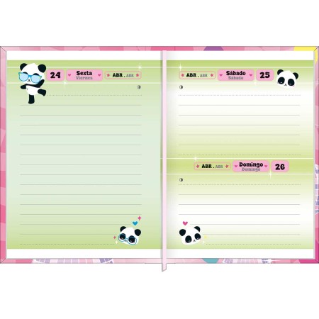 Foto ilustrativa Agenda Costurada Mini 7,8 x 10,8 cm Lovely Friend 2026