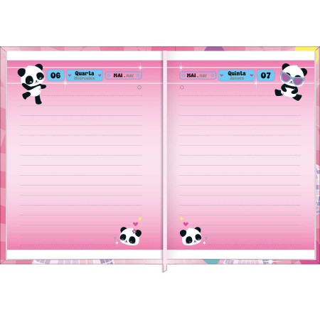 Foto ilustrativa Agenda Costurada Mini 7,8 x 10,8 cm Lovely Friend 2026