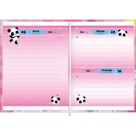 Foto ilustrativa Agenda Costurada Mini 7,8 x 10,8 cm Lovely Friend 2026