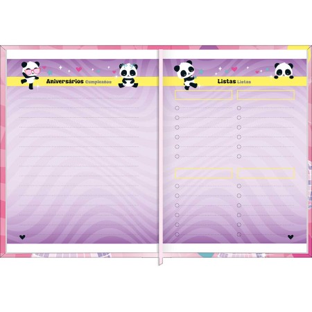 Foto ilustrativa Agenda Costurada Mini 7,8 x 10,8 cm Lovely Friend 2026