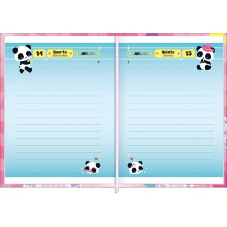 Foto ilustrativa Agenda Costurada Mini 7,8 x 10,8 cm Lovely Friend 2026