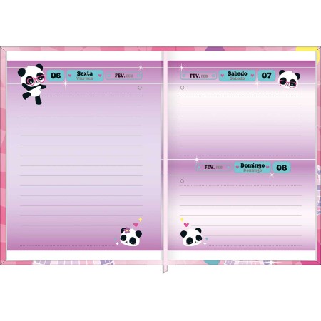 Foto ilustrativa Agenda Costurada Mini 7,8 x 10,8 cm Lovely Friend 2026