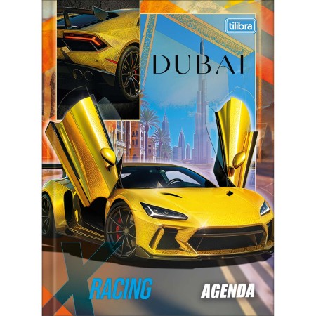 Foto ilustrativa Agenda Costurada Permanente X-Racing 3D M4