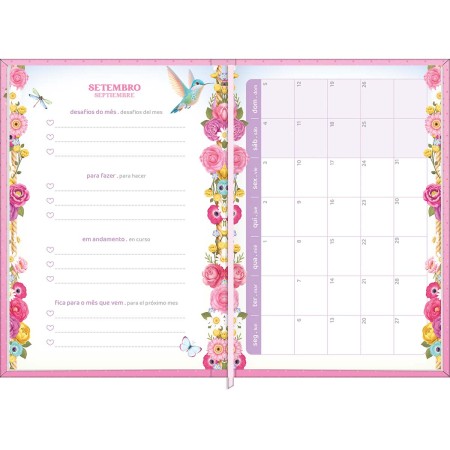 Foto ilustrativa Agenda Costurada Petit  10,5 x 14,8 cm Jolie 2026