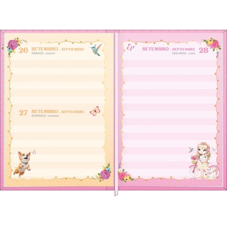 Foto ilustrativa Agenda Costurada Petit  10,5 x 14,8 cm Jolie 2026