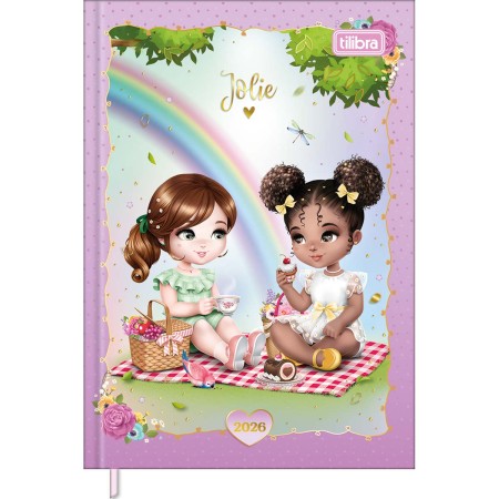 Foto ilustrativa Agenda Costurada Petit  10,5 x 14,8 cm Jolie 2026