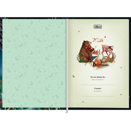 Foto ilustrativa Agenda Costurada Petit Diária 10,5 x 14,8 cm Loveland 2026