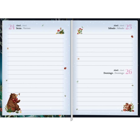 Foto ilustrativa Agenda Costurada Petit Diária 10,5 x 14,8 cm Loveland 2026
