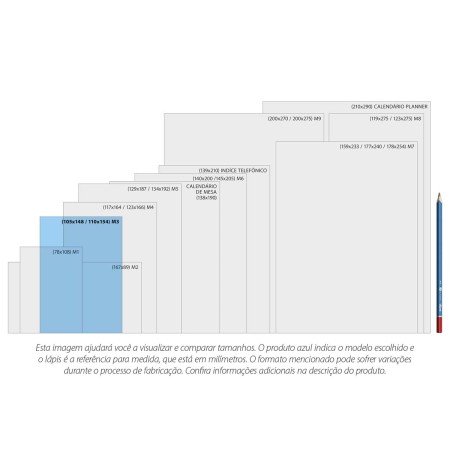 Foto ilustrativa Agenda Costurada Petit Diária 10,5 x 14,8 cm Loveland 2026