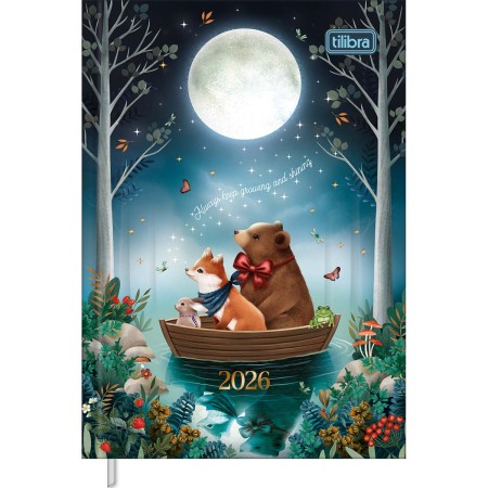 Foto ilustrativa Agenda Costurada Petit Diária 10,5 x 14,8 cm Loveland 2026