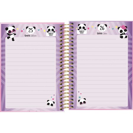 Foto ilustrativa Agenda Espiral 11 x 15,4 mm Lovely Friend 2026