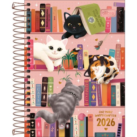 Foto ilustrativa Agenda Espiral 11 x 15,4 mm Purrfect Cats 2026
