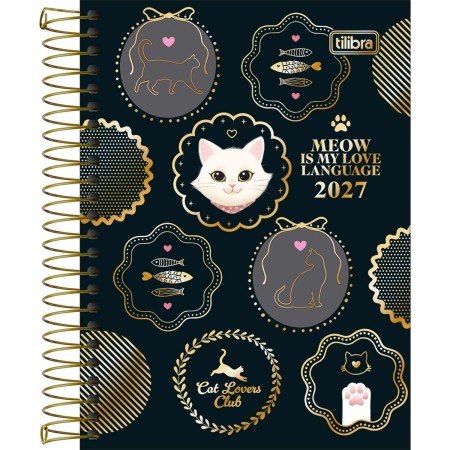Foto ilustrativa Agenda Espiral 11 x 15,4 mm Purrfect Cats 2027