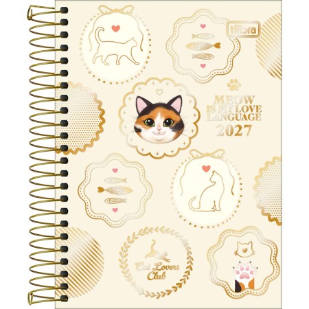 Foto ilustrativa Agenda Espiral 11 x 15,4 mm Purrfect Cats 2027