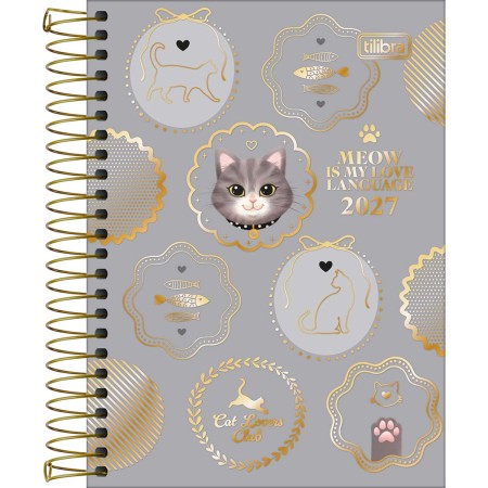 Foto ilustrativa Agenda Espiral 11 x 15,4 mm Purrfect Cats 2027