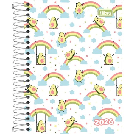 Foto ilustrativa Agenda Espiral Diária 11 x 15,4 cm Spice Feminina 2026