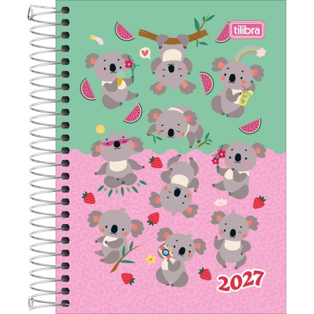Foto ilustrativa Agenda Espiral Diária 11 x 15,4 cm Spice Feminina 2027