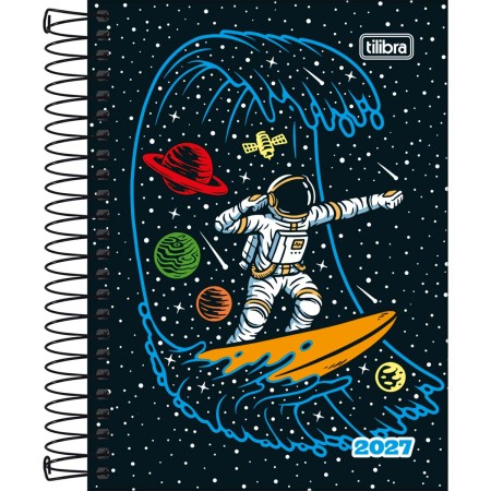Foto ilustrativa Agenda Espiral Diária 11 x 15,4 cm Spice Masculina 2027