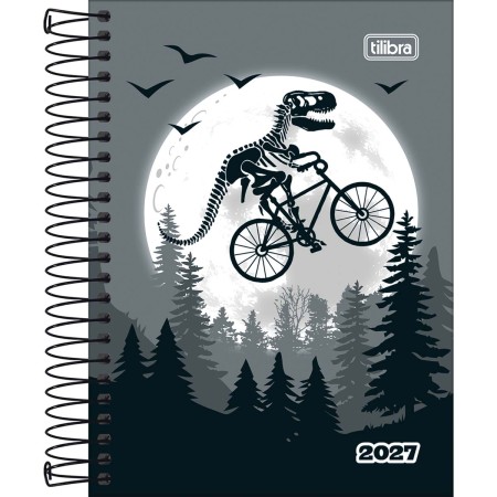 Foto ilustrativa Agenda Espiral Diária 11 x 15,4 cm Spice Masculina 2027