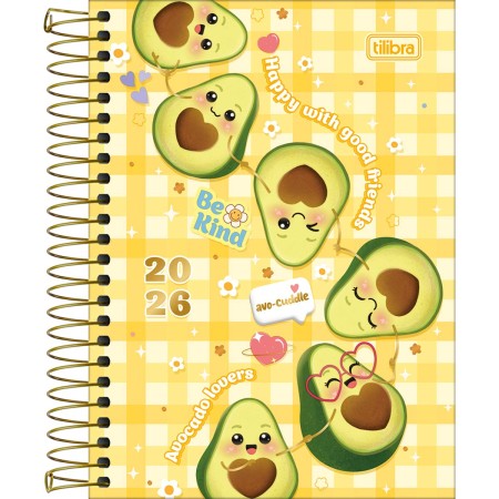 Foto ilustrativa Agenda Espiral Diária 11,0 x 15,4 cm Abacute 2026