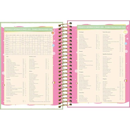 Foto ilustrativa Agenda Espiral Diária 11,0 x 15,4 cm Capyclub 2026