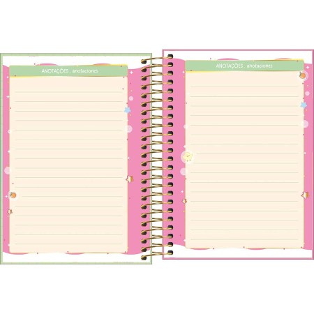 Foto ilustrativa Agenda Espiral Diária 11,0 x 15,4 cm Capyclub 2026