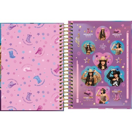 Foto ilustrativa Agenda Espiral Diária 11,7 x 16,4 cm Ana Castela 2026