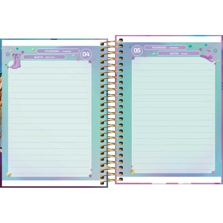 Foto ilustrativa Agenda Espiral Diária 11,7 x 16,4 cm Ana Castela 2026